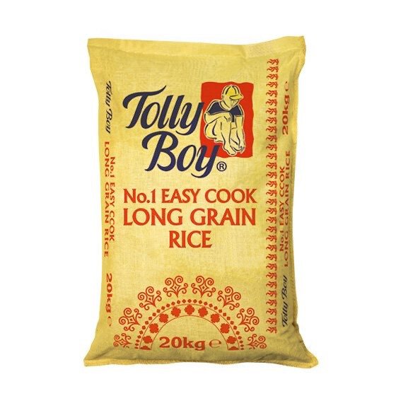 20kg Tolly Boy Easy Cook Rice