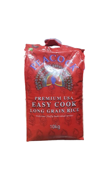 10kg Peacock Easy Cook Long Grain Rice